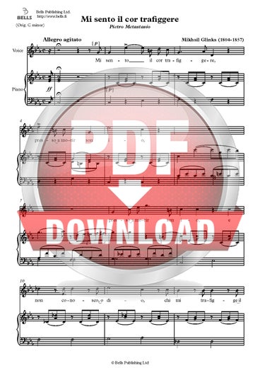 Glinka, Michail: Mi sento il cor trafiggere