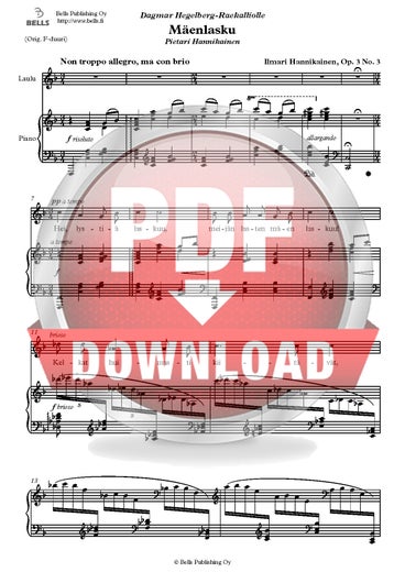 Hannikainen, Ilmari: M&auml;enlasku, Op. 3 No. 3