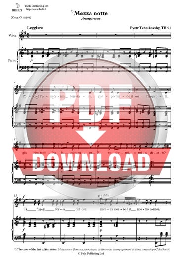 Tjajkovskij, Pjotr: Mezza notte
